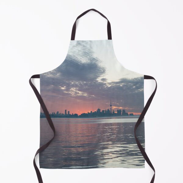 Item preview, Toronto Skyline in Steely Grays and Subtle Pinks designed and sold by Georgia Mizuleva.