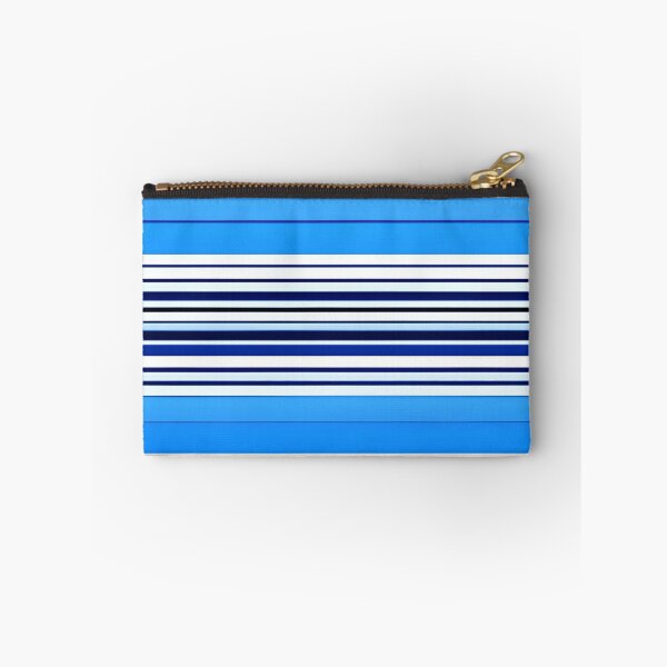 Item preview, Elegant Blue and White Bars Pattern designed and sold by Liza36designs.
