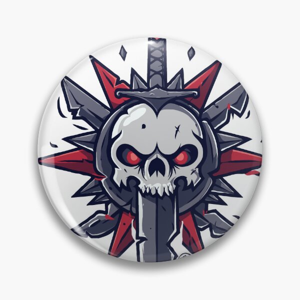 Item preview, Skull with blade designed and sold by eviltorn.