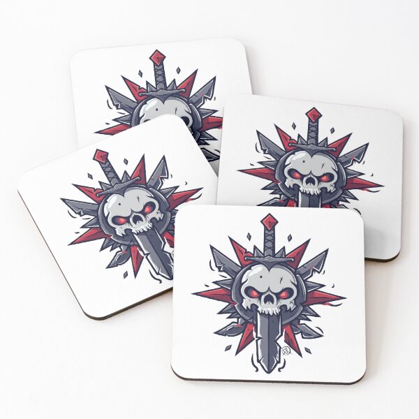 Item preview, Skull with blade designed and sold by eviltorn.