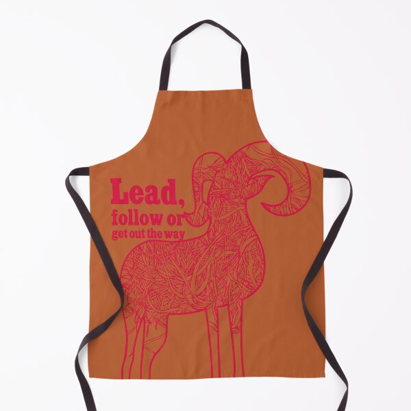 Item preview, Lead follow or get out the way,intense red mountain goat graphic designed and sold by CURIOUsDADA.