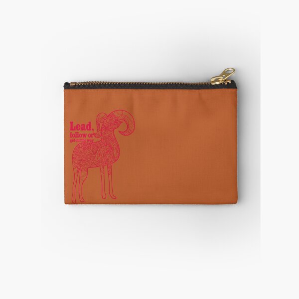 Item preview, Lead follow or get out the way,intense red mountain goat graphic designed and sold by CURIOUsDADA.