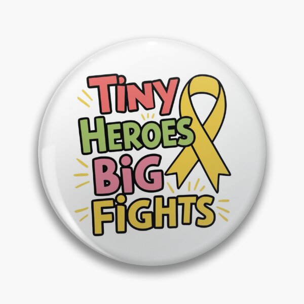 Item preview, Tiny Heroes Big Fights: Childhood Cancer Awareness designed and sold by BunBuntheDog-.