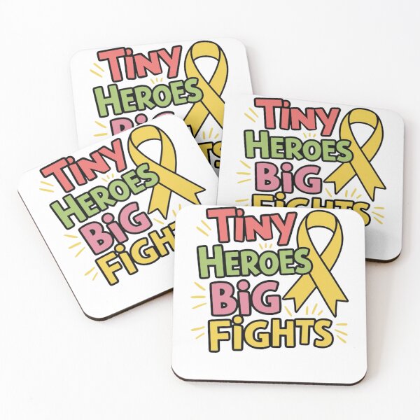 Item preview, Tiny Heroes Big Fights: Childhood Cancer Awareness designed and sold by BunBuntheDog-.