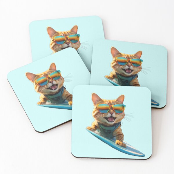 Item preview, Cat surfer designed and sold by GIFT4S.