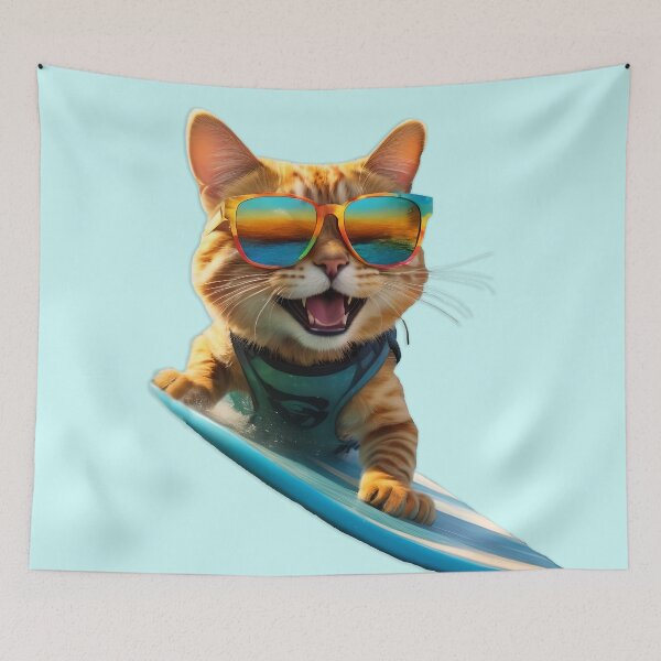 Item preview, Cat surfer designed and sold by GIFT4S.