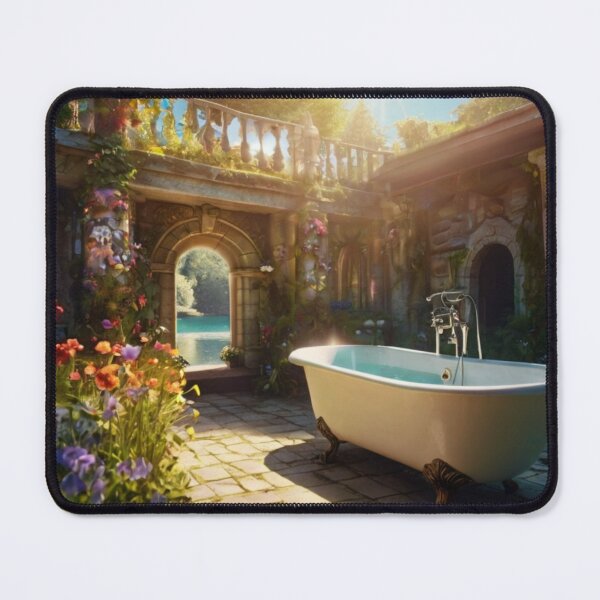 Item preview, Mystical Pavilion Bath in the Mountains designed and sold by BlareBlare.