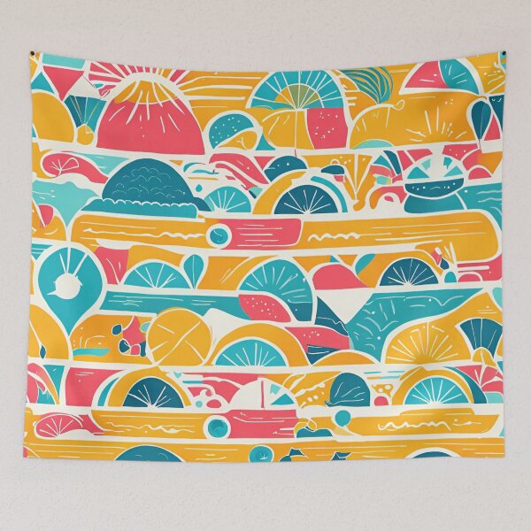 Item preview, Summer Horizons Pattern, Abstract Art designed and sold by Burn-Ego.
