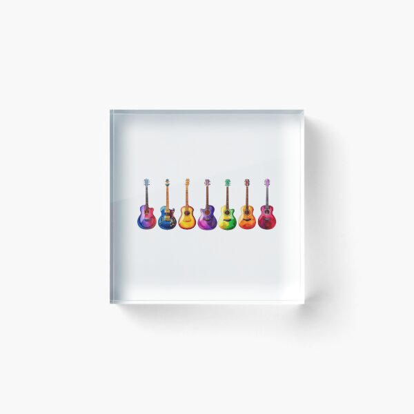 Item preview, Vibrant Multicolor Guitar Collection designed and sold by Craft99.