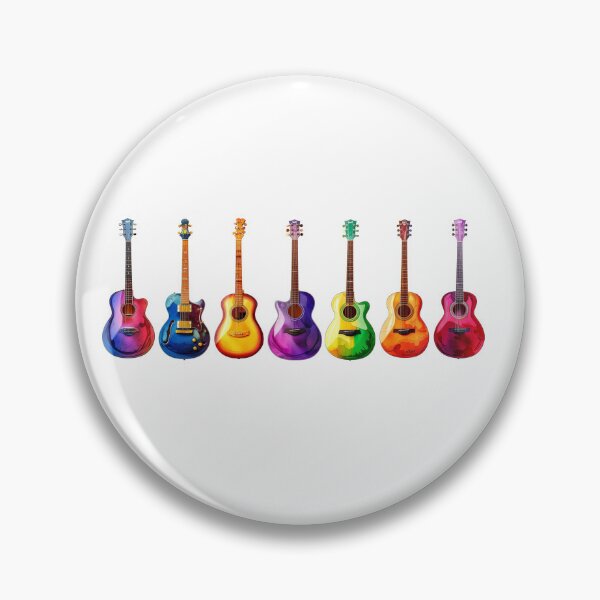 Item preview, Vibrant Multicolor Guitar Collection designed and sold by Craft99.