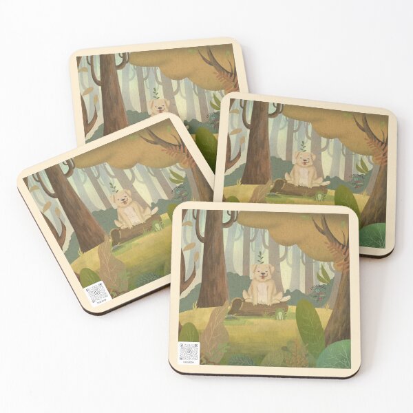 Item preview, Dog sitting on A Log with A Frog designed and sold by Criseboon.