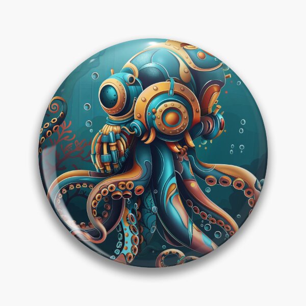 Item preview, Cogwheel Cephalopod designed and sold by Retro Type.