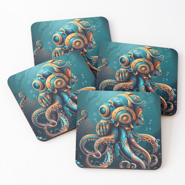 Item preview, Cogwheel Cephalopod designed and sold by Retro Type.
