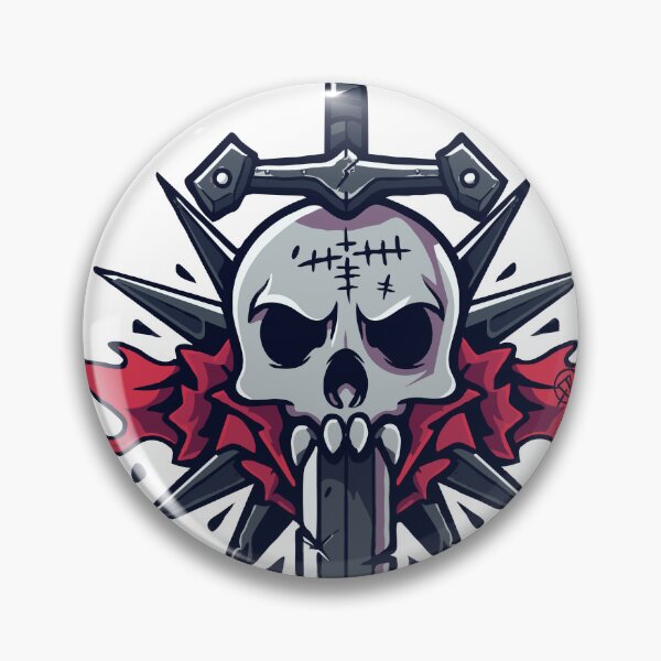 Item preview, Skull with blade designed and sold by eviltorn.
