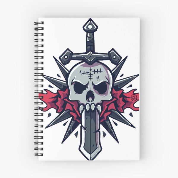 Item preview, Skull with blade designed and sold by eviltorn.
