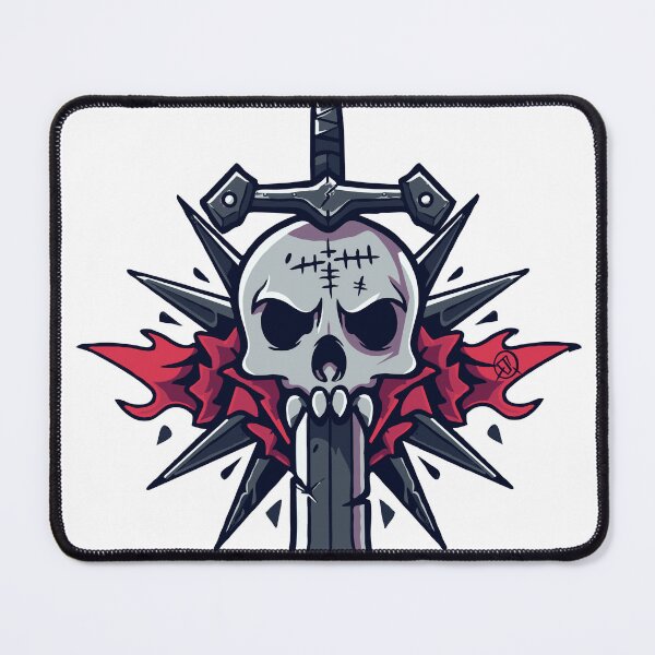 Item preview, Skull with blade designed and sold by eviltorn.