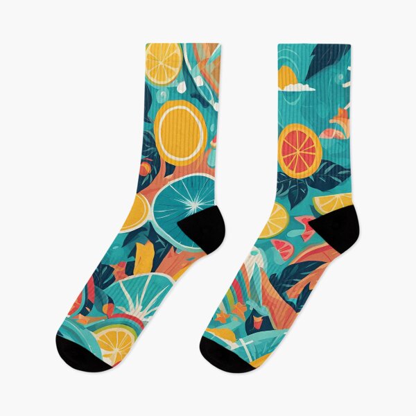Item preview, Summer Citrus Pattern, Abstract Art designed and sold by Burn-Ego.