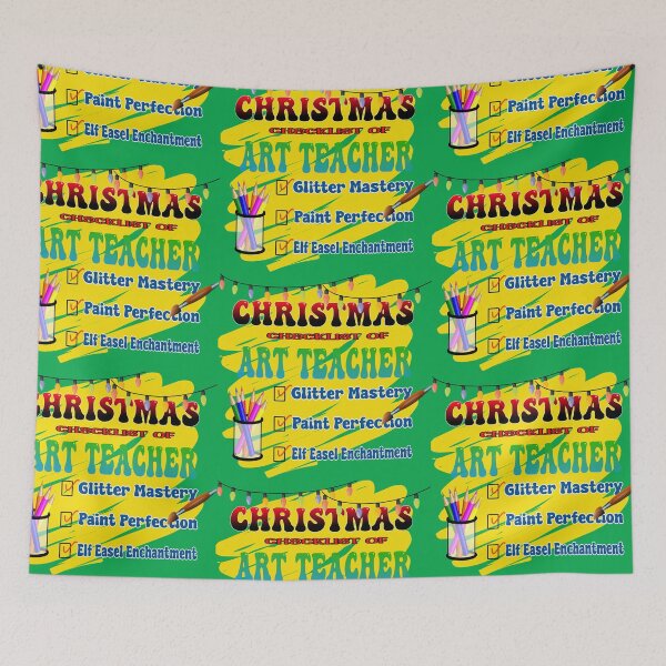 Item preview, Christmas checklist of art teacher designed and sold by Rajasekar.