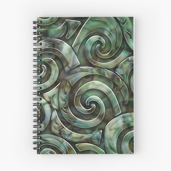 Item preview, New Zealand Māori Paua Pattern Koru Design 12 designed and sold by GrinGalore.