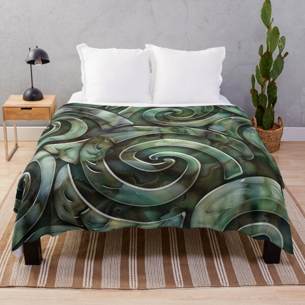 Item preview, New Zealand Māori Paua Pattern Koru Design 12 designed and sold by GrinGalore.
