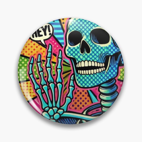 Item preview, pop art skeleton  designed and sold by ClumsyClouds.