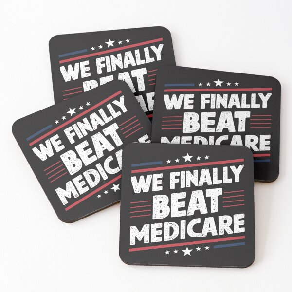 Item preview, We Finally Beat Medicare - Joe Biden Funny Statement (Dark Background) designed and sold by Digi-Bay.