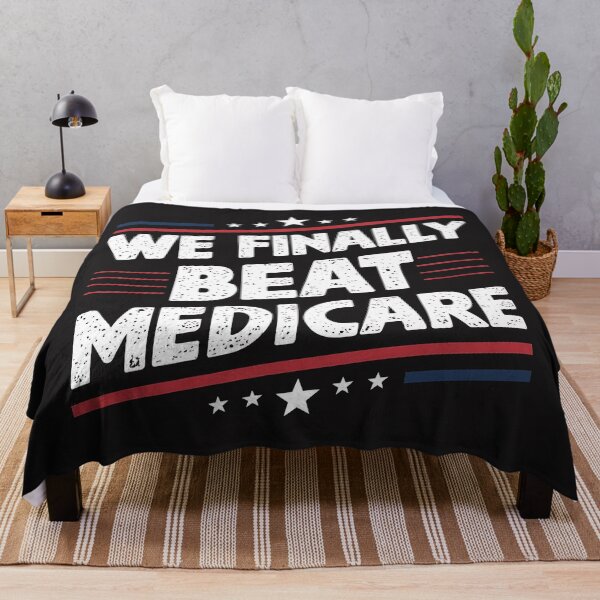 Item preview, We Finally Beat Medicare - Joe Biden Funny Statement (Dark Background) designed and sold by Digi-Bay.