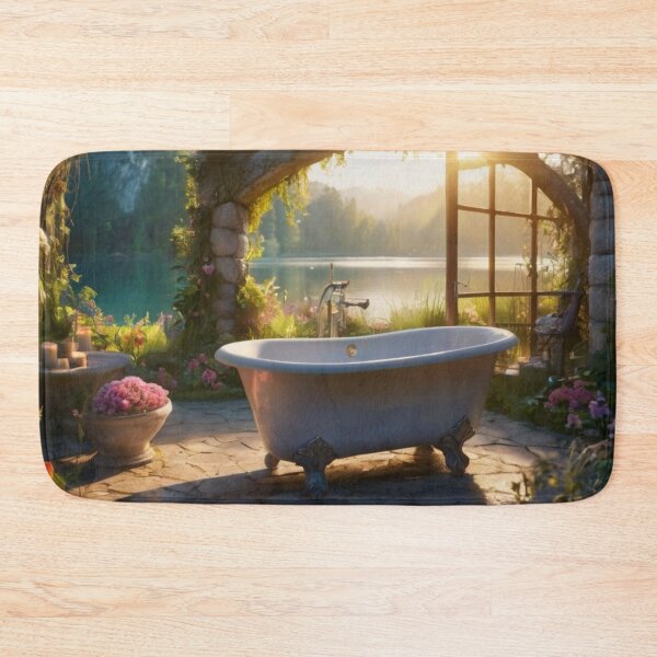 Item preview, Fairy Tale Pavilion Bath with Enchanted View designed and sold by BlareBlare.