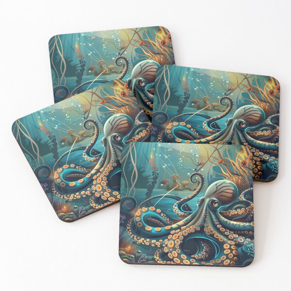 Item preview, Underwater Clockwork Kingdom designed and sold by Retro Type.
