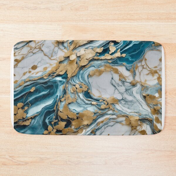 Item preview, Golden Flow in Marble Ocean designed and sold by RedPandaDreams.