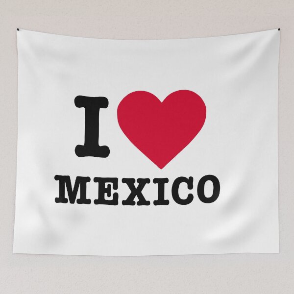 Item preview, "I Love Mexico: Viva Mexico with Corazón Mexicano Pride" designed and sold by artworkathome.