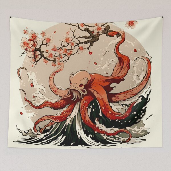 Item preview, An octopus in okami style designed and sold by The-Chieftain.