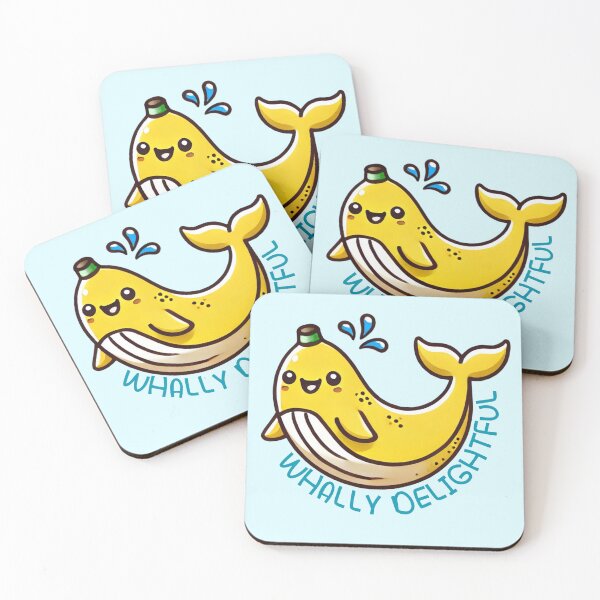 Item preview, Whally Delightful - cute banana whale designed and sold by Funny-Banana.