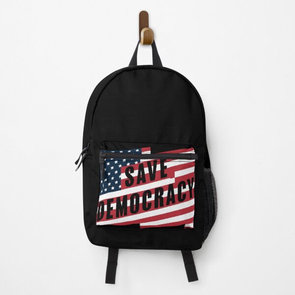 Item preview, Save Democracy Campaign Logo - American Flag Design Promoting Civic Engagement and Voting Rights designed and sold by FEBRICAST.