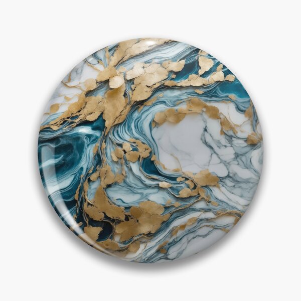 Item preview, Golden Flow in Marble Ocean designed and sold by RedPandaDreams.