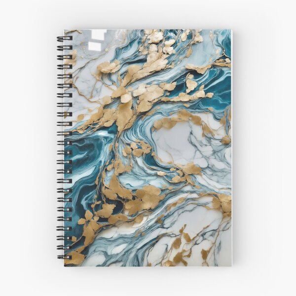 Item preview, Golden Flow in Marble Ocean designed and sold by RedPandaDreams.