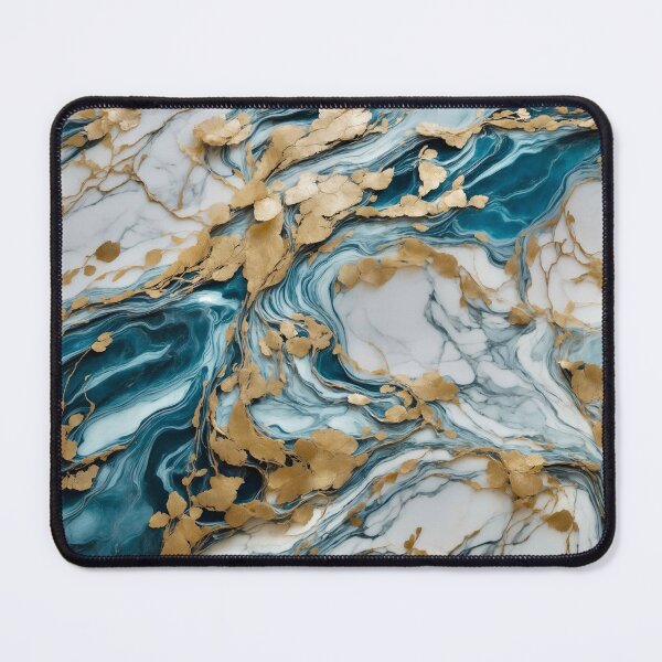 Item preview, Golden Flow in Marble Ocean designed and sold by RedPandaDreams.