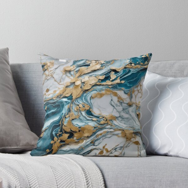Item preview, Golden Flow in Marble Ocean designed and sold by RedPandaDreams.