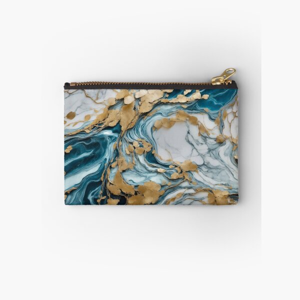 Item preview, Golden Flow in Marble Ocean designed and sold by RedPandaDreams.