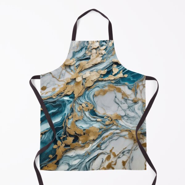 Item preview, Golden Flow in Marble Ocean designed and sold by RedPandaDreams.