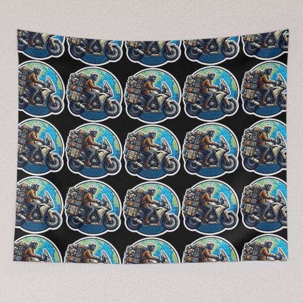 Item preview, Wanderlust Biker : Automotive Merchandise -  designed and sold by InfmsCorp.