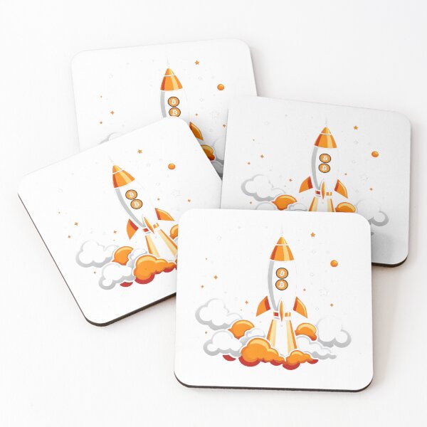 Item preview, Diseño del cohete espacial Bitcoin y Crypto To the Moon designed and sold by NoCompetition.