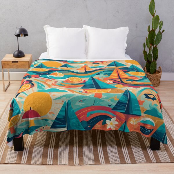 Item preview, Summer Sailing Pattern, Abstract Art designed and sold by Burn-Ego.