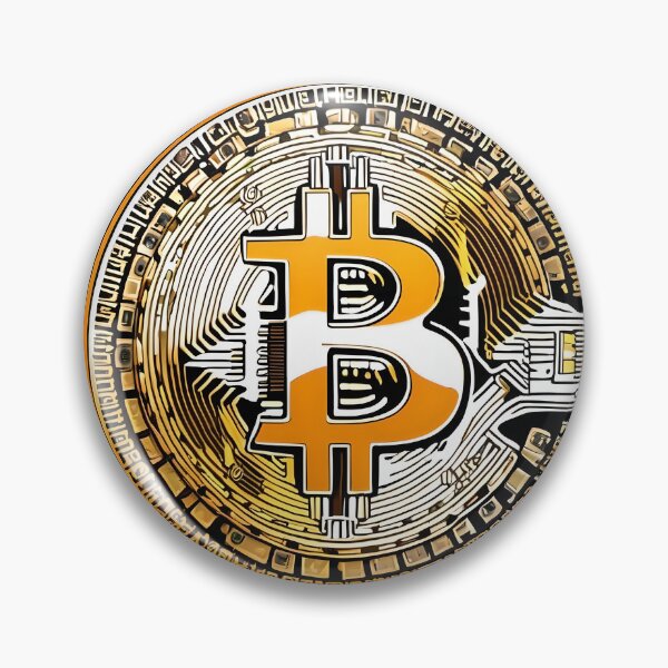 Artikelvorschau, Orangefarbene Kryptowährungsmünze mit Bitcoin-Logo entworfen und verkauft von NoCompetition.