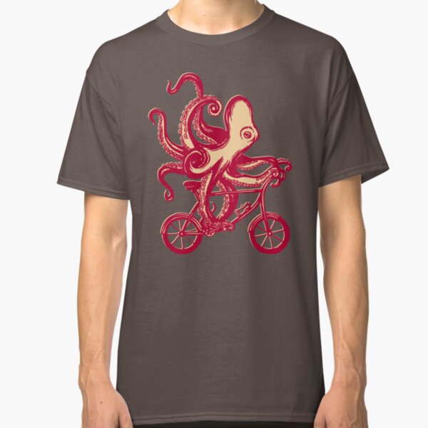 Pieuvre à vélo T-shirt classique