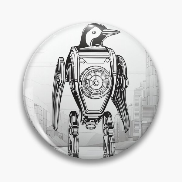 Item preview, Penguin Walking on the Water Near the City designed and sold by Syrupulse.