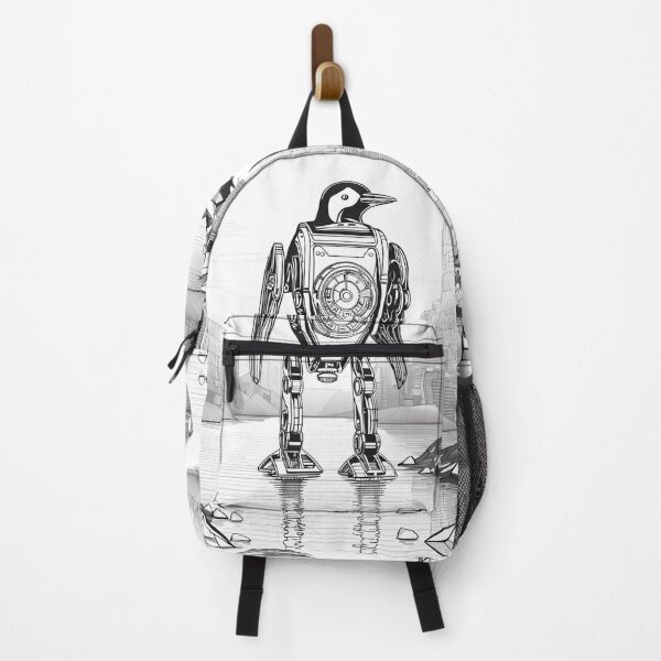 Item preview, Penguin Walking on the Water Near the City designed and sold by Syrupulse.