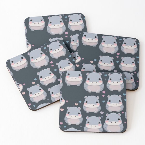 Item preview, Adorable Hippo Pattern designed and sold by NeatThingLover.