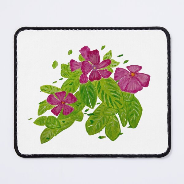Item preview, Pink watercolor Vinca flowers designed and sold by Beeinbliss.