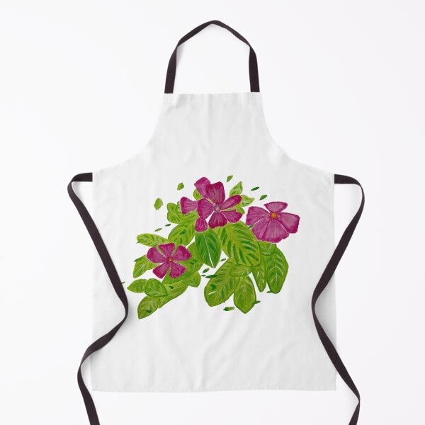 Item preview, Pink watercolor Vinca flowers  designed and sold by Beeinbliss.